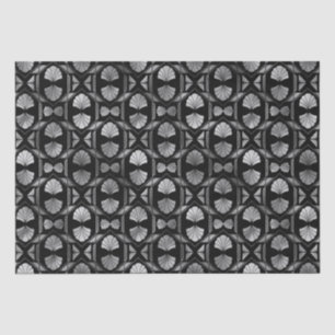 Papel De Seda Diseño de Patrón Art Déco con Elegante Rejilla de