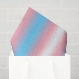 Papel De Seda Diseño de patrón de bandera de orgullo transgénero