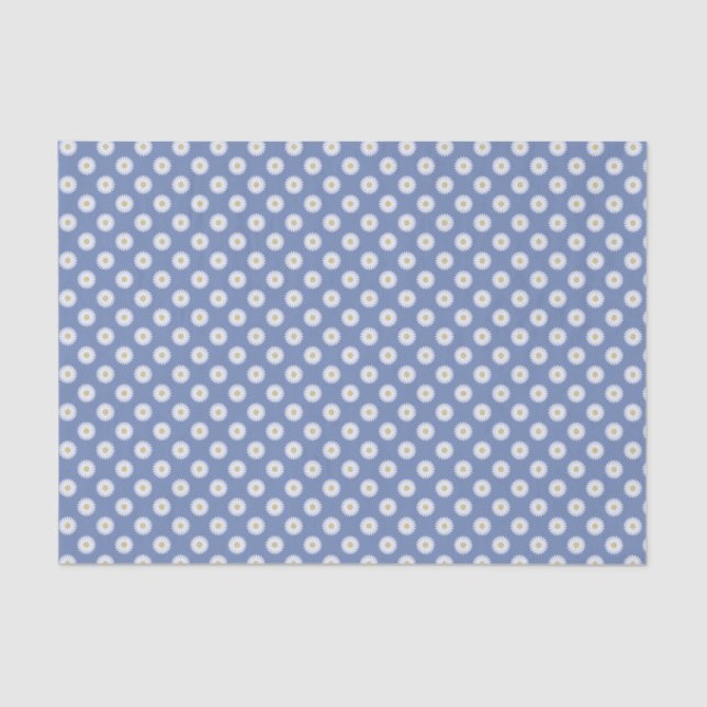 Papel De Seda Diseño de patrón de margarita (Anverso)
