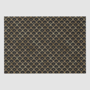 Papel De Seda Diseño de patrón de onda de concha en estilo Art D