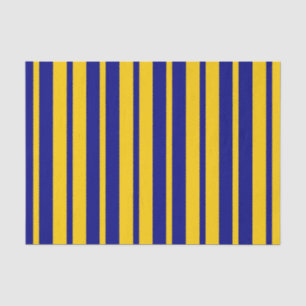 Papel De Seda Diseño de patrón de rayas elegantes azul amarillo