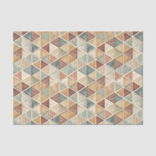 Papel De Seda Diseño de patrón de triángulo geométrico abstracto