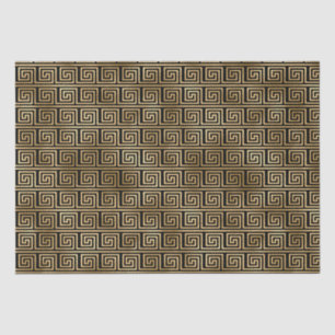 Papel De Seda Diseño de Patrón en Espiral de Llave Griega Art Dé