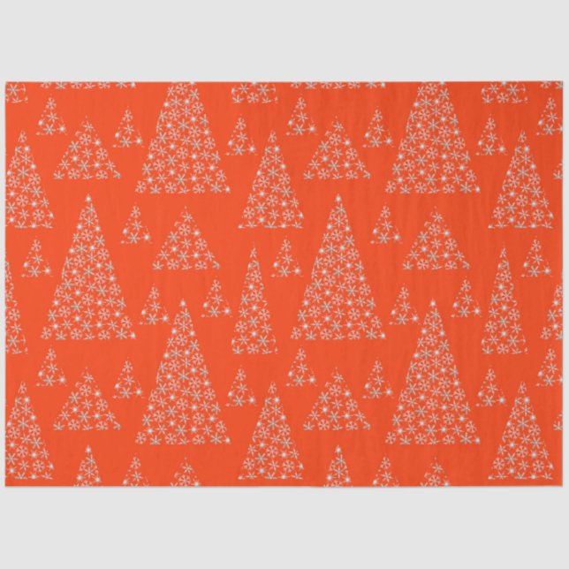 Papel De Seda Diseño de patrones de Navidades moderados 43 (Anverso)