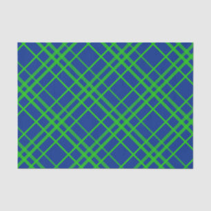 Papel De Seda Diseño De Patrones De Placas De Tartán Verde Sobre