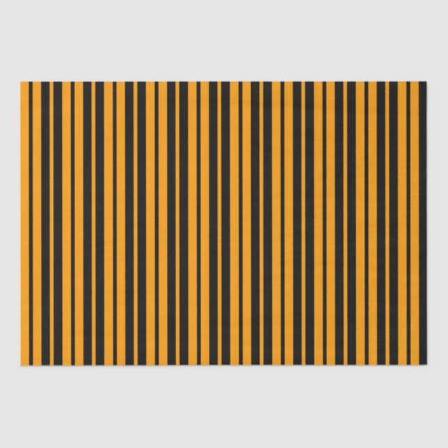 Papel De Seda Diseño de patrones de rayas verticales negras (Anverso)