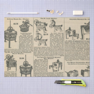 Papel De Seda Diseño de periódico antiguo