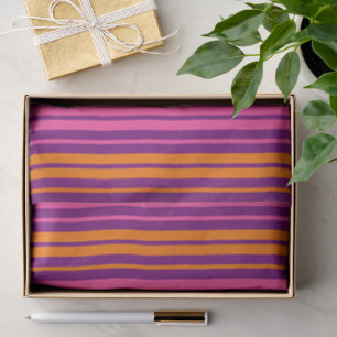 Papel De Seda Diseño de rayas verticales rosa púrpura naranja  