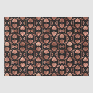 Papel De Seda Diseño de rejilla de ventilador de oro rosa elegan