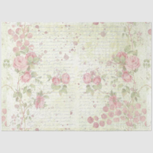 Papel De Seda Diseño de Rosas Shabby Chic 5