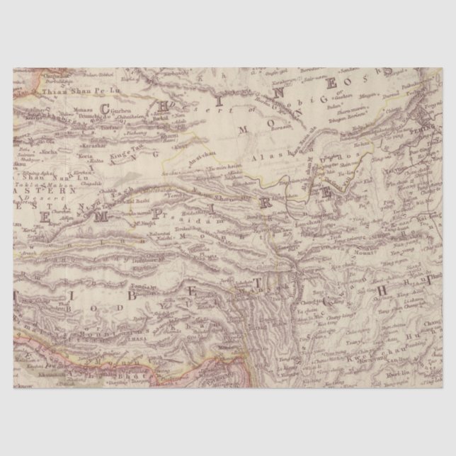 Papel De Seda Diseño de Serie de Mapas Antiguos 3 (Anverso)