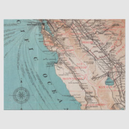 Papel De Seda Diseño de serie de mapas antiguos 6