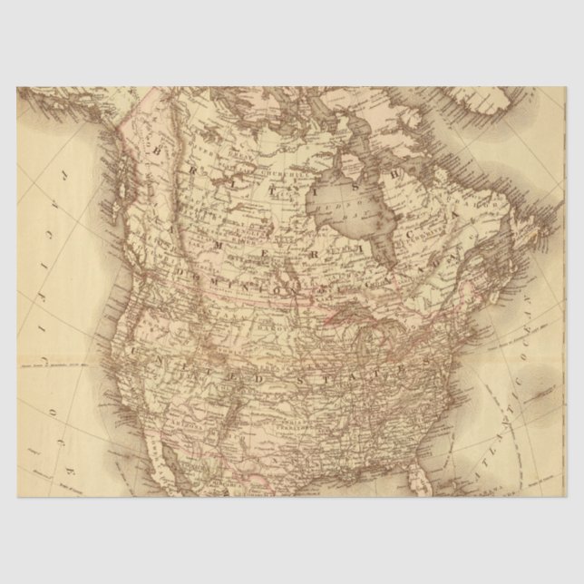 Papel De Seda Diseño de serie de mapas antiguos 7 (Anverso)