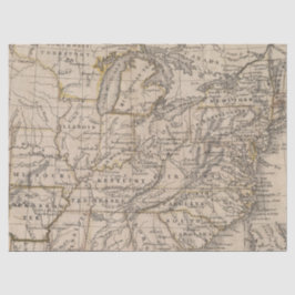 Papel De Seda Diseño de serie de mapas antiguos 9