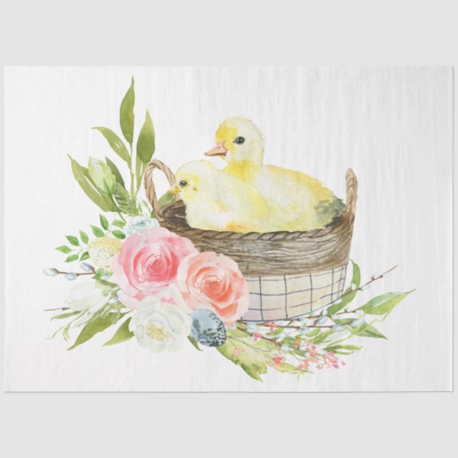 Papel De Seda Diseño de serie de Pascua linda 11 (Anverso)