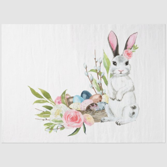 Papel De Seda Diseño de serie de Pascua lindo 13 (Anverso)