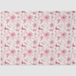 Papel De Seda Diseño de serie floral rosa 3