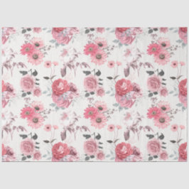 Papel De Seda Diseño de serie floral rosa 7