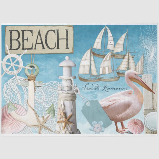 Papel De Seda Diseño de serie náutica 10 (Anverso)