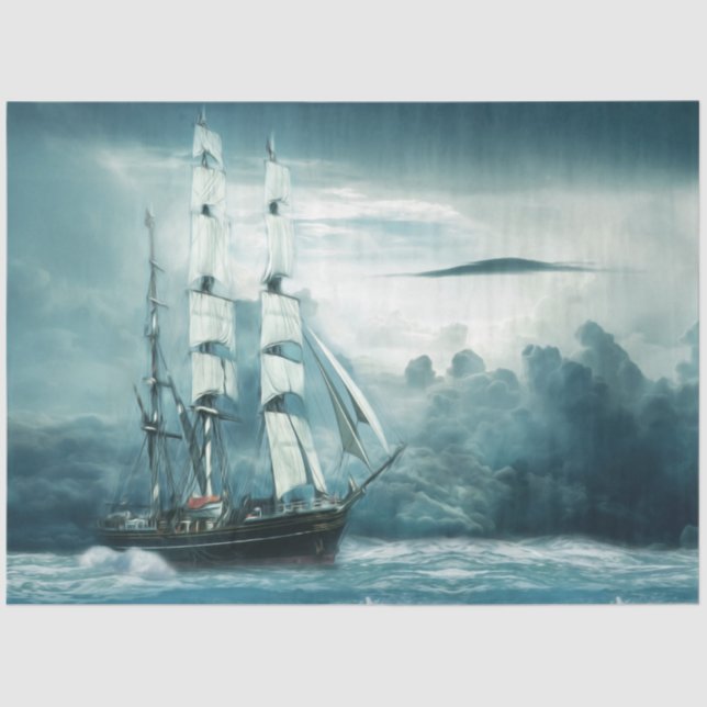 Papel De Seda Diseño de serie náutica 15 (Anverso)