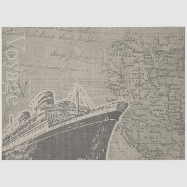 Papel De Seda Diseño de serie náutica 18 (Anverso)