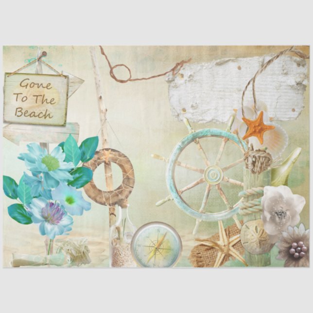 Papel De Seda Diseño de serie náutica 2 (Anverso)