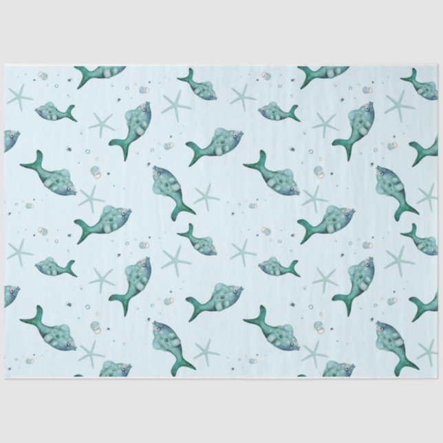 Papel De Seda Diseño de serie náutica 6 (Anverso)