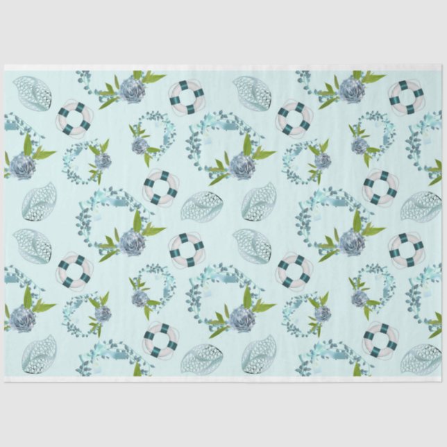 Papel De Seda Diseño de serie náutica 8 (Anverso)