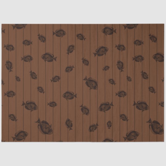 Papel De Seda Diseño de serie náutica oscura 15 (Anverso)