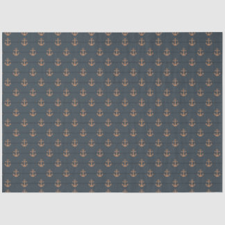 Papel De Seda Diseño de serie náutica oscura 4