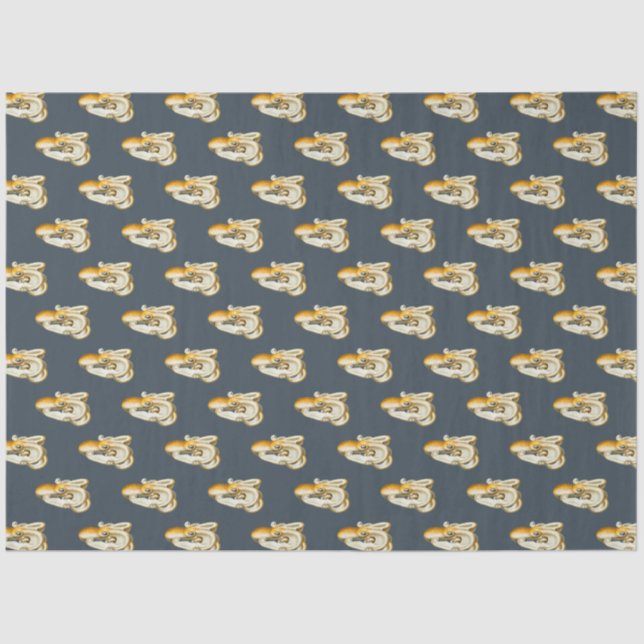 Papel De Seda Diseño de serie náutica oscura 9 (Anverso)