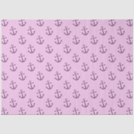 Papel De Seda Diseño de serie náutica rosa y azul 16