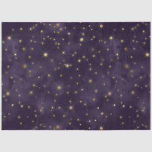 Papel De Seda Diseño de serie nocturna Purple Starry 4