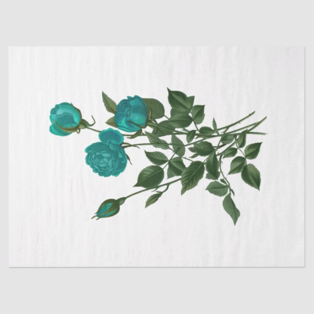 Papel De Seda Diseño de serie Rosa de época 120 (Anverso)