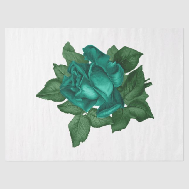 Papel De Seda Diseño de serie Rosa de época 123 (Anverso)