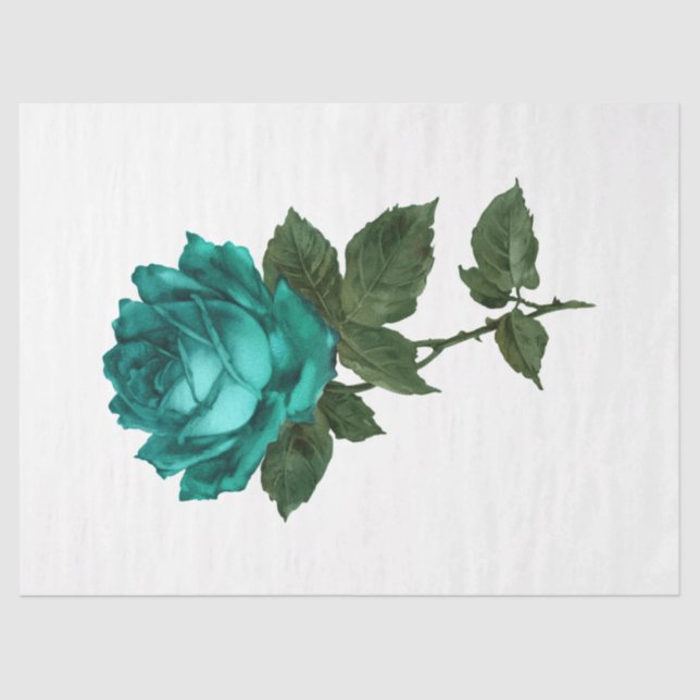 Papel De Seda Diseño de serie Rosa de época 125 (Anverso)