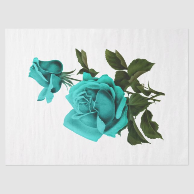 Papel De Seda Diseño de serie Rosa de época 126 (Anverso)