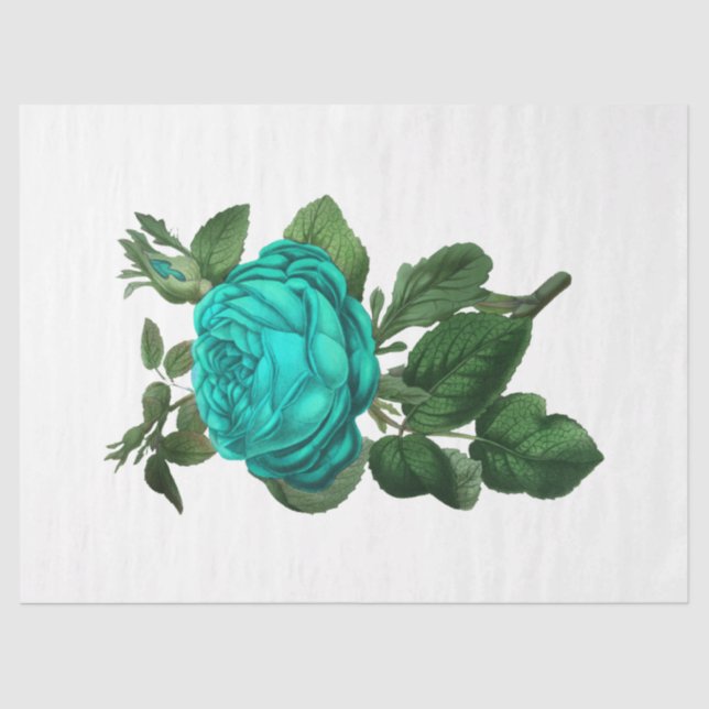 Papel De Seda Diseño de serie Rosa de época 130 (Anverso)