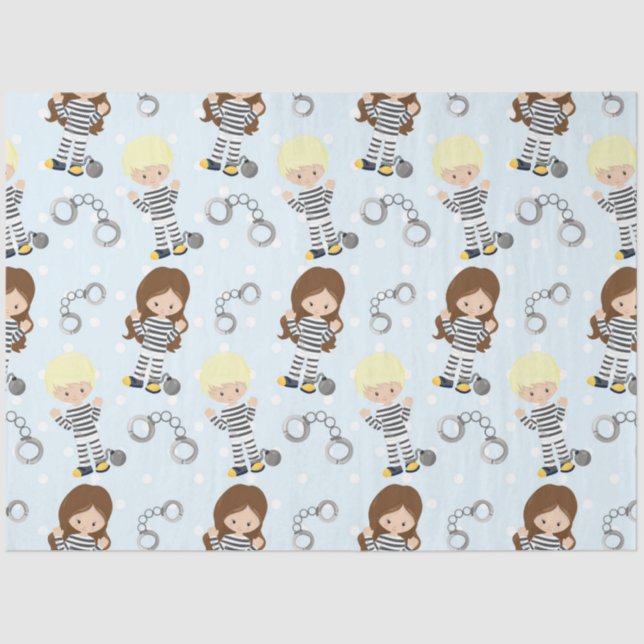 Papel De Seda Diseño de series de policía 5 (Anverso)