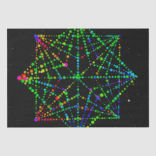 Papel De Seda Diseño de Starfield Kaleidoscope