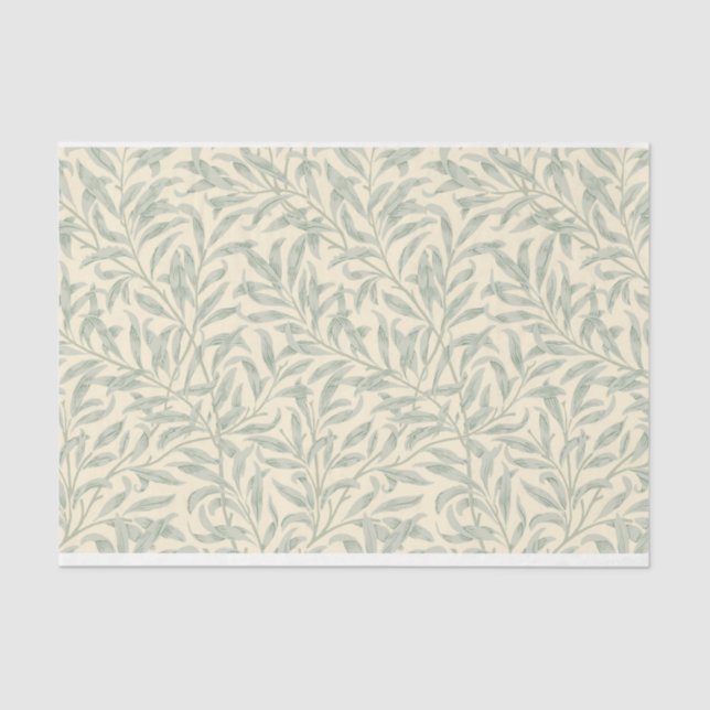 Papel De Seda Diseño de sucursales William Morris Willow (Anverso)