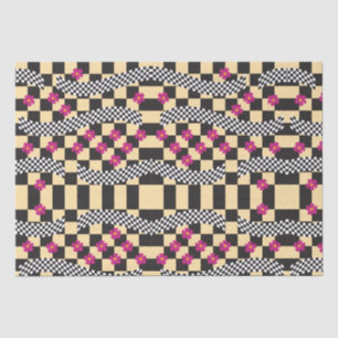 Papel De Seda diseño de tablero de ajedrez retro