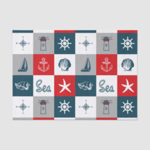 Papel De Seda Diseño de temática náutica