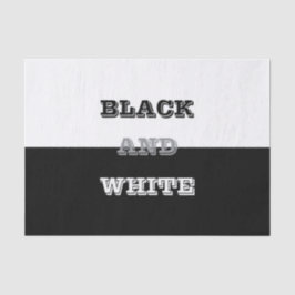 Papel De Seda Diseño De Texto Blanco Gris Negro Y Colores Sólido