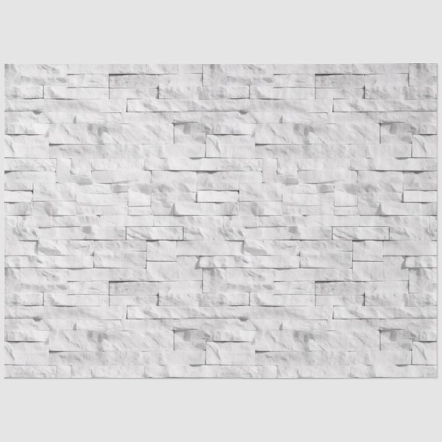 Papel De Seda Diseño de texturas de piedra blanca 1 (Anverso)