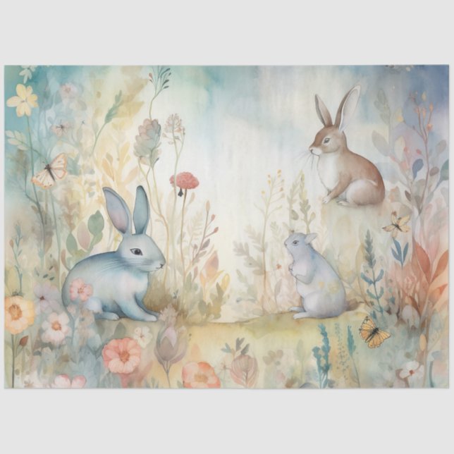 Papel De Seda Diseño de una impresionante serie Woodland 2 (Anverso)