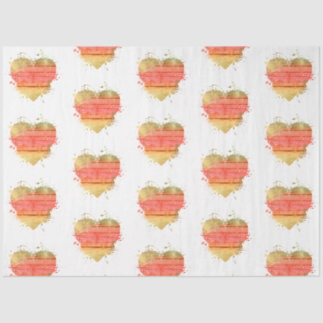 Papel De Seda Diseño de una serie cardíaca con problemas de cose (Anverso)