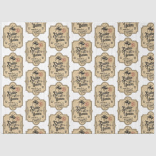 Papel De Seda Diseño de una serie de etiquetas apotecarias y pot