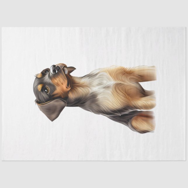 Papel De Seda Diseño de una serie de perros pequeños 3 (Anverso)