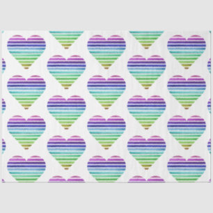 Papel De Seda Diseño de una vintage serie cardíaca rayada arcoir